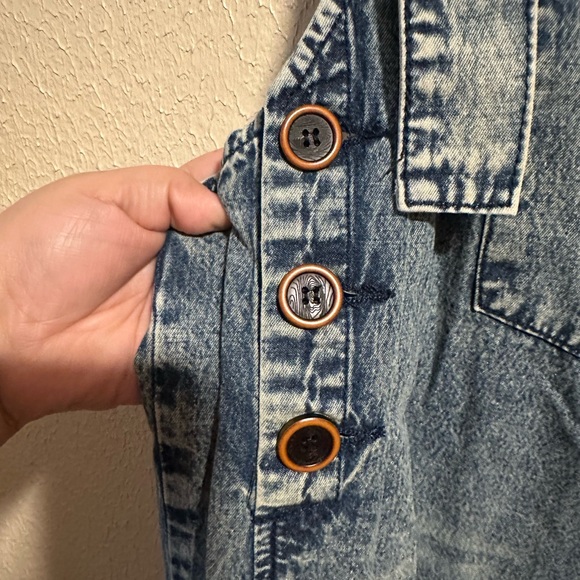 Easel Overalls Wide Leg Bandana Print Size Medium Artsy Boho Oversized - Picture 8 of 9